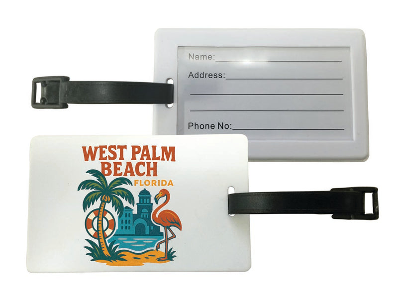 West Palm Beach Florida Vintage Design Souvenir Luggage Tag 
