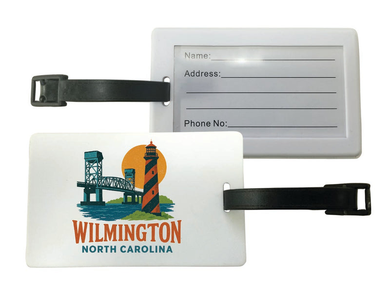 Wilmington North Carolina Vintage Design Souvenir Luggage Tag 
