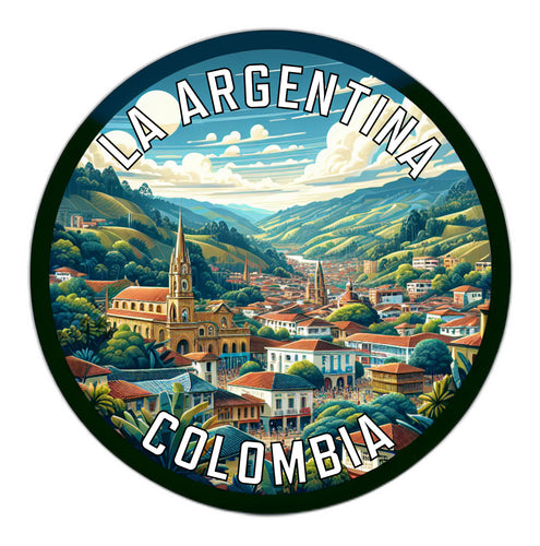 La Argentina Colombia Souvenir Die Cut Flat Magnet 2-Inch