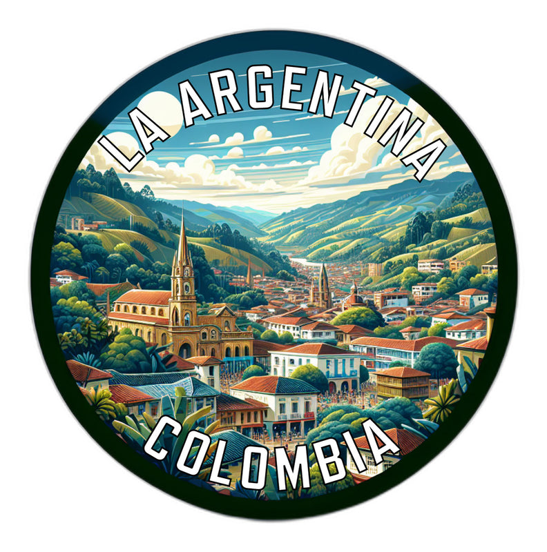 La Argentina Colombia Souvenir Die Cut Flat Magnet 2-Inch