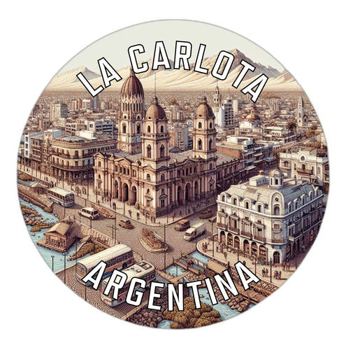 La Carlota Argentina Souvenir Die Cut Flat Magnet 2-Inch