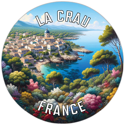 La Crau France Souvenir Die Cut Flat Magnet 4-Inch
