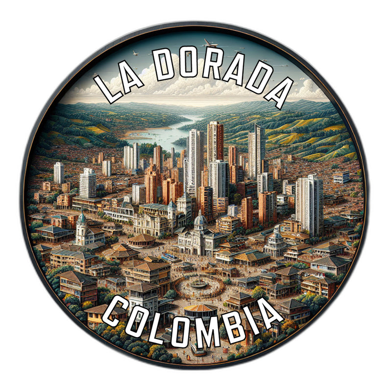 La Dorada Colombia Souvenir Die Cut Flat Magnet 6-Inch