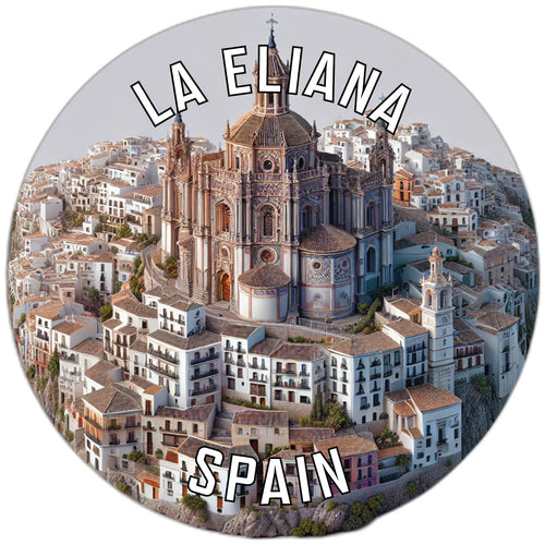 La Eliana Spain Souvenir Die Cut Flat Magnet 3-Inch