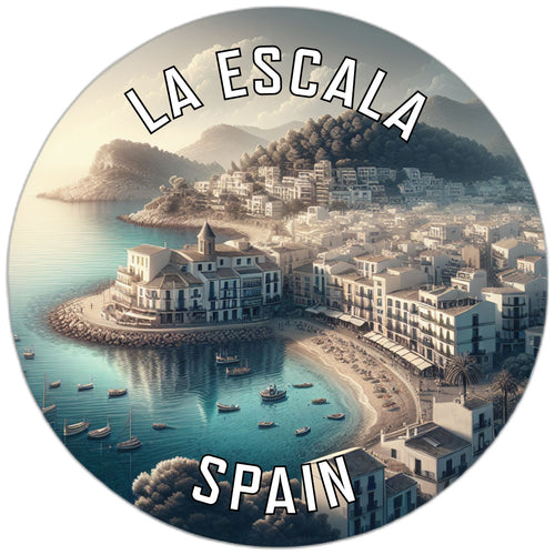 La Escala Spain Souvenir Die Cut Flat Magnet 6-Inch