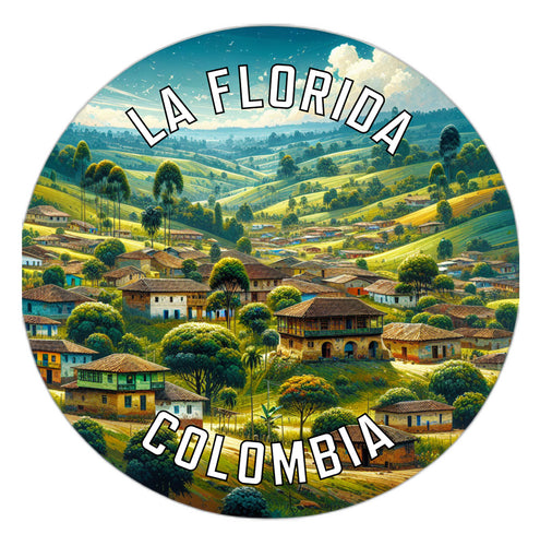 La Florida Colombia Souvenir Die Cut Flat Magnet 2-Inch