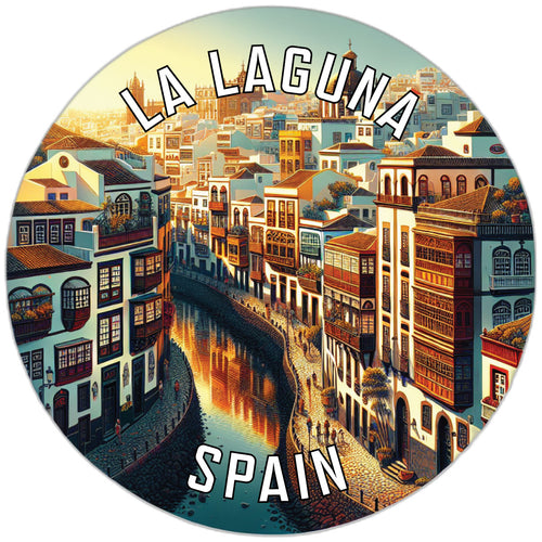 La Laguna Spain Souvenir Die Cut Flat Magnet 4-Inch