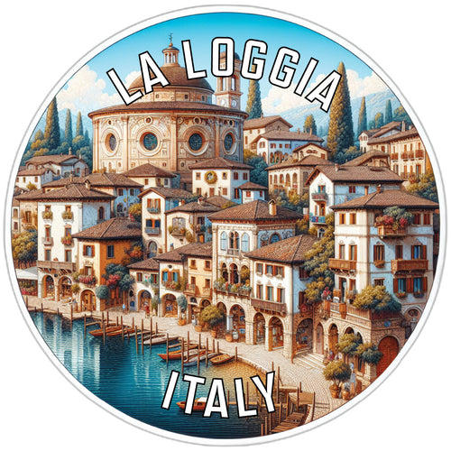 La Loggia Italy Souvenir Die Cut Flat Magnet 3-Inch