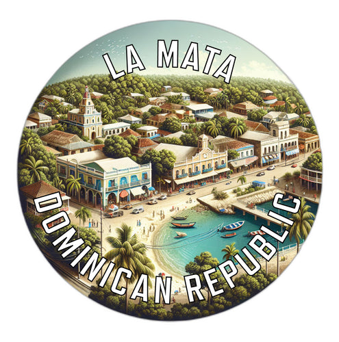 La Mata Dominican Republic Souvenir Vinyl Decal Sticker 4-Inch