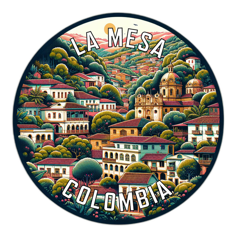 La Mesa Colombia Souvenir Vinyl Decal Sticker 2-Inch