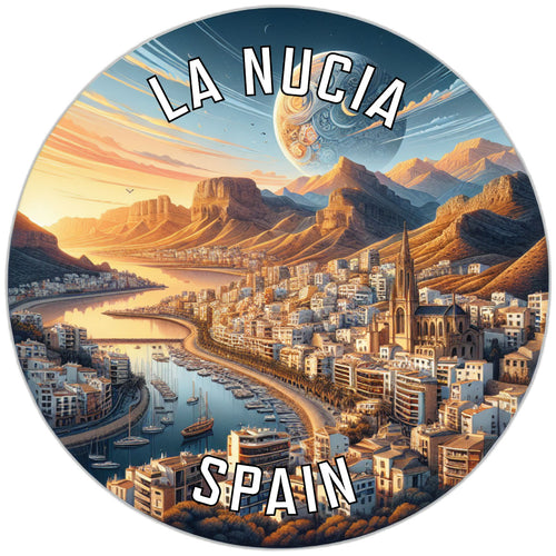 La Nucia Spain Souvenir Die Cut Flat Magnet 4-Inch
