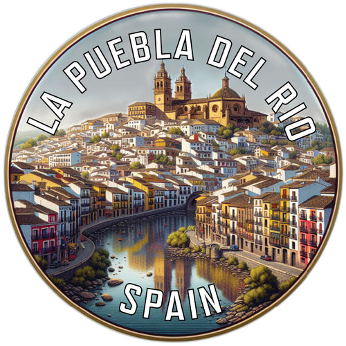La Puebla del Rio Spain Souvenir Die Cut Flat Magnet 2-Inch