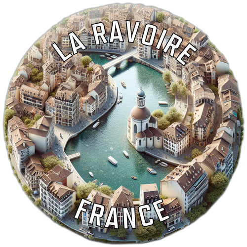 La Ravoire France Souvenir Die Cut Flat Magnet 3-Inch