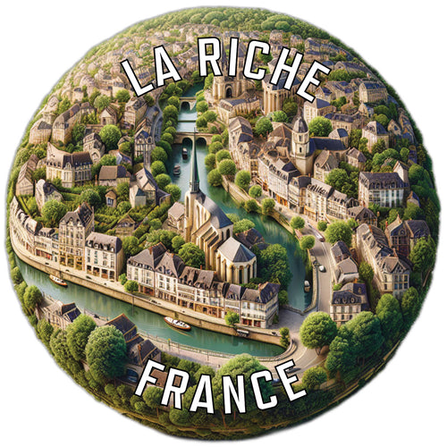La Riche France Souvenir Die Cut Flat Magnet 3-Inch