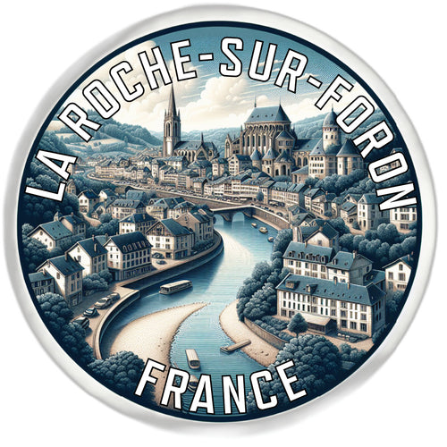 La Roche sur Foron France Souvenir Die Cut Flat Magnet 2-Inch