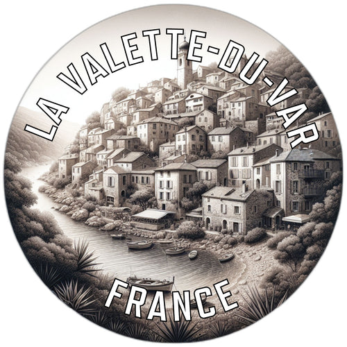 La Valette du Var France Souvenir Die Cut Flat Magnet 6-Inch