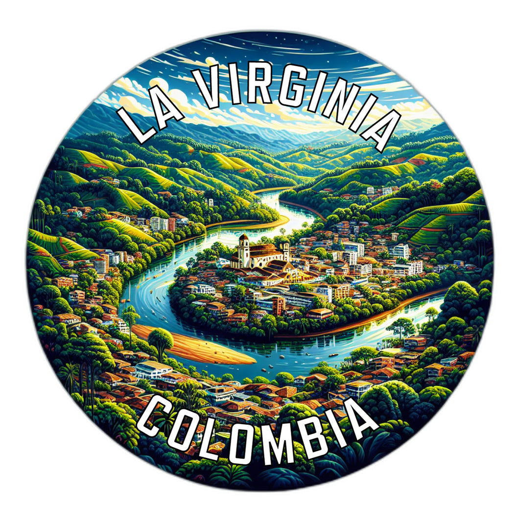 La Virginia Colombia Souvenir Vinyl Decal Sticker 4-Inch