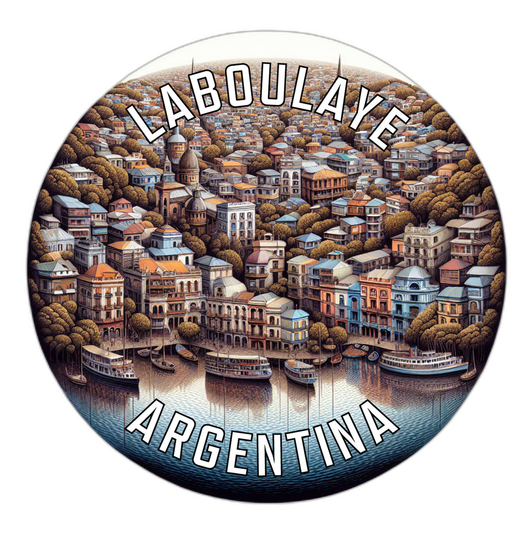 Laboulaye Argentina Souvenir Die Cut Flat Magnet 6-Inch
