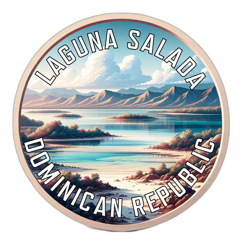 Laguna Salada Dominican Republic Souvenir Vinyl Decal Sticker 2-Inch