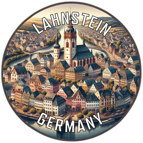 Lahnstein Germany Souvenir Die Cut Flat Magnet 2-Inch