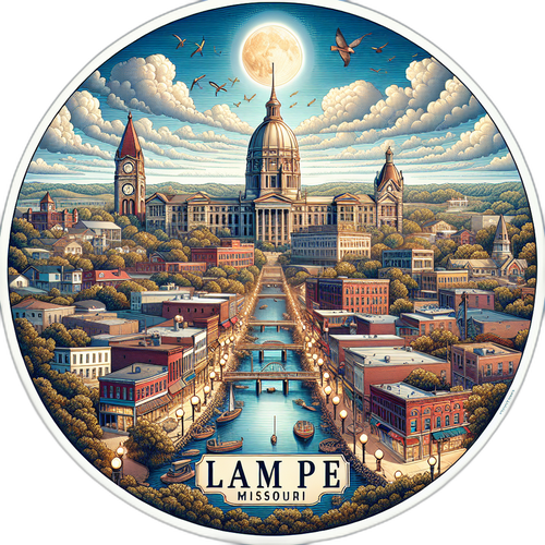 Lampe Missouri Souvenir Vinyl Decal Sticker 3-Inch