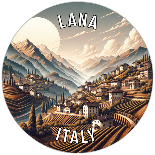 Lana Italy Souvenir Die Cut Flat Magnet 6-Inch