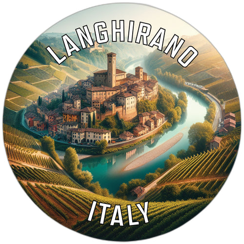 Langhirano Italy Souvenir Die Cut Flat Magnet 4-Inch