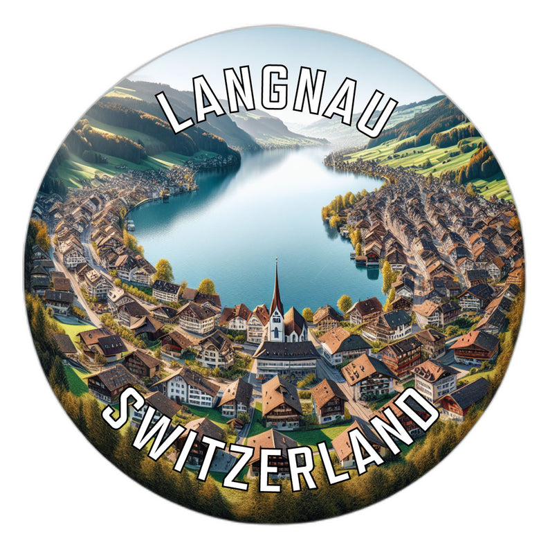 Langnau Switzerland Souvenir Vinyl Decal Sticker 6-Inch