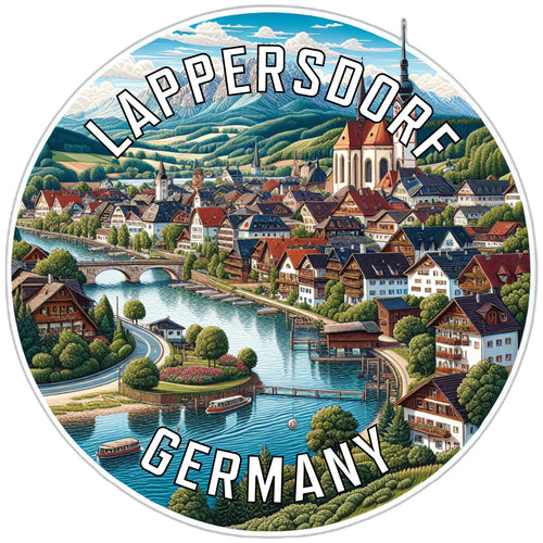 Lappersdorf Germany Souvenir Die Cut Flat Magnet 3-Inch