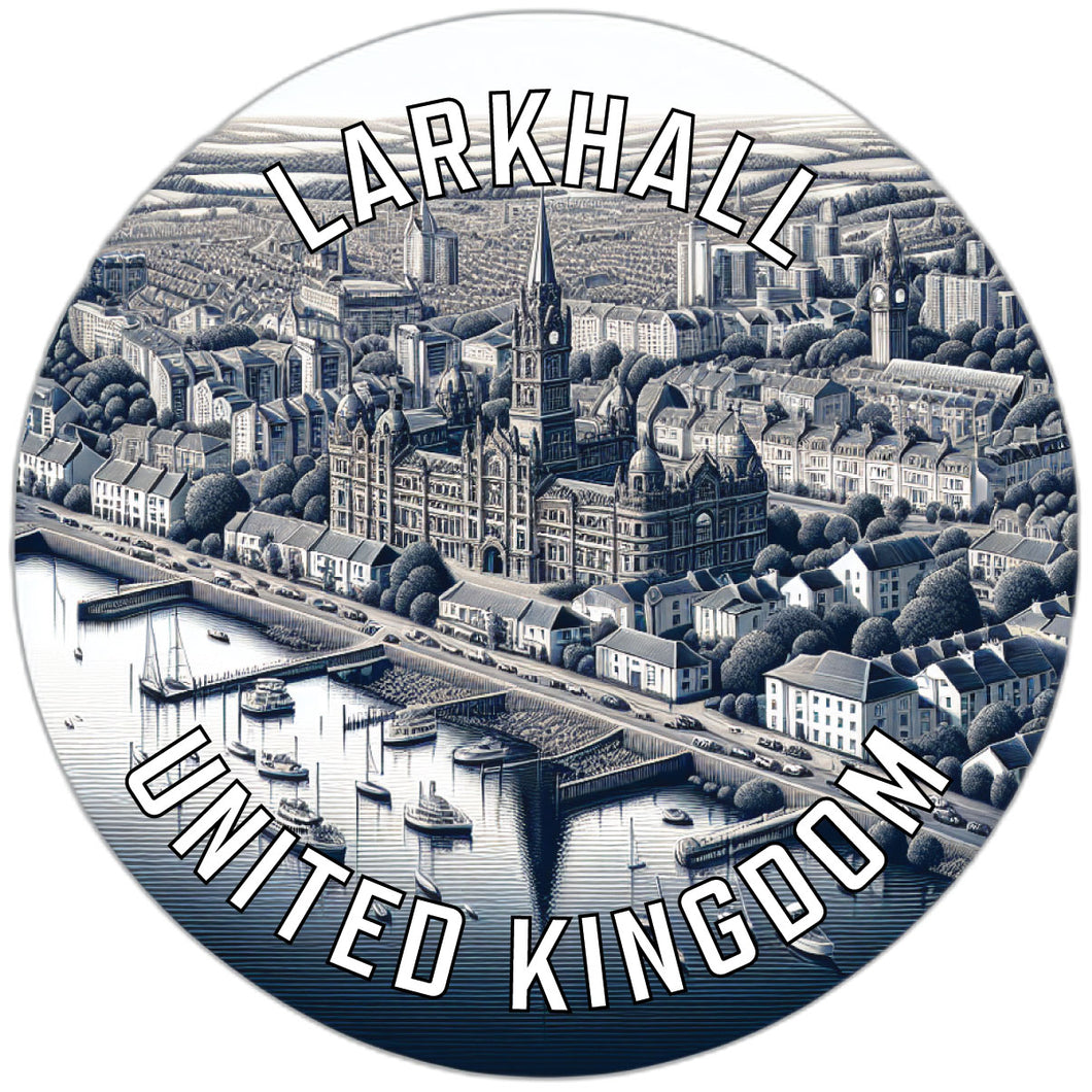 Larkhall United Kingdom Souvenir Die Cut Flat Magnet 2-Inch