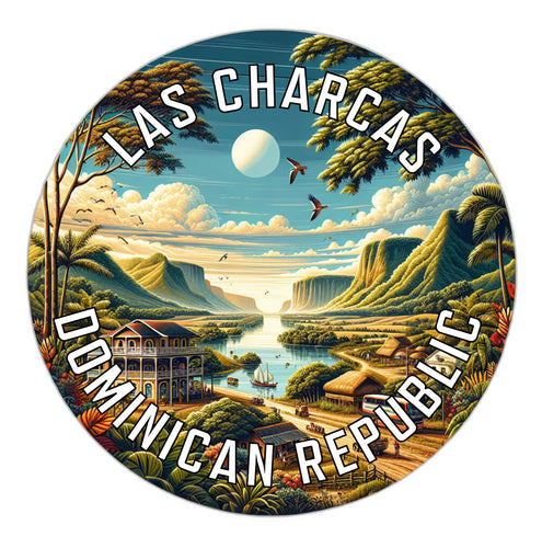 Las Charcas Dominican Republic Souvenir Vinyl Decal Sticker 3-Inch