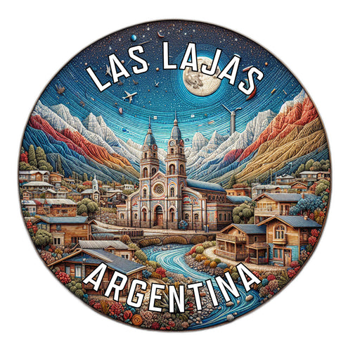 Las Lajas Argentina Souvenir Die Cut Flat Magnet 6-Inch