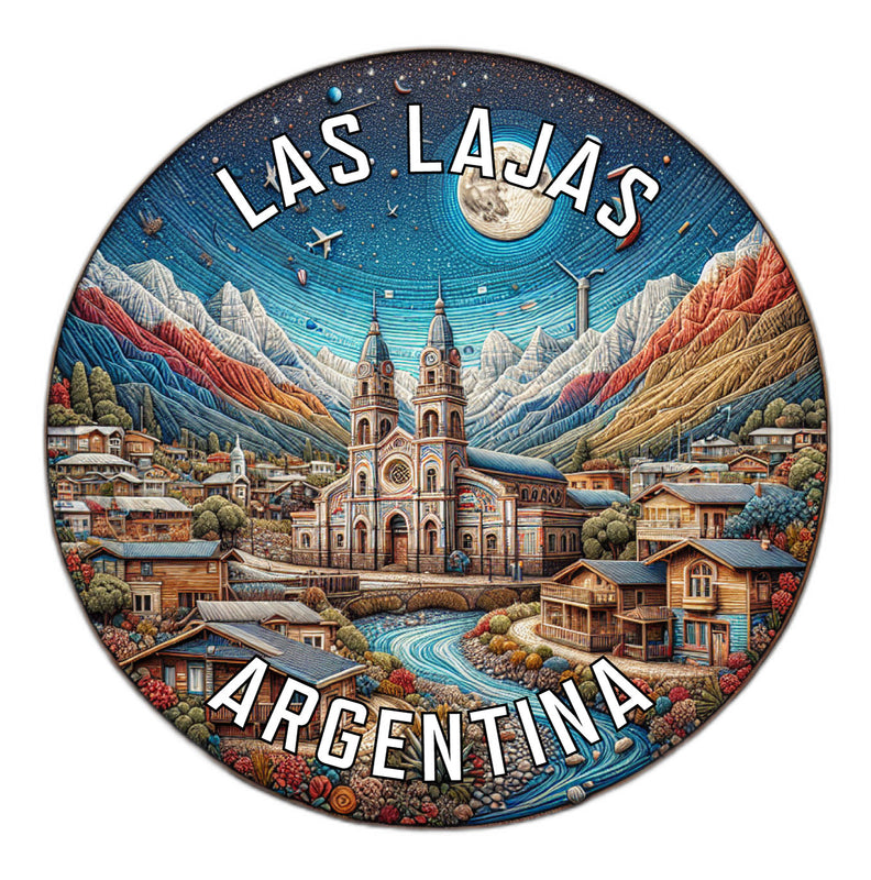 Las Lajas Argentina Souvenir Die Cut Flat Magnet 6-Inch