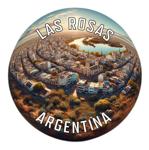 Las Rosas Argentina Souvenir Die Cut Flat Magnet 6-Inch