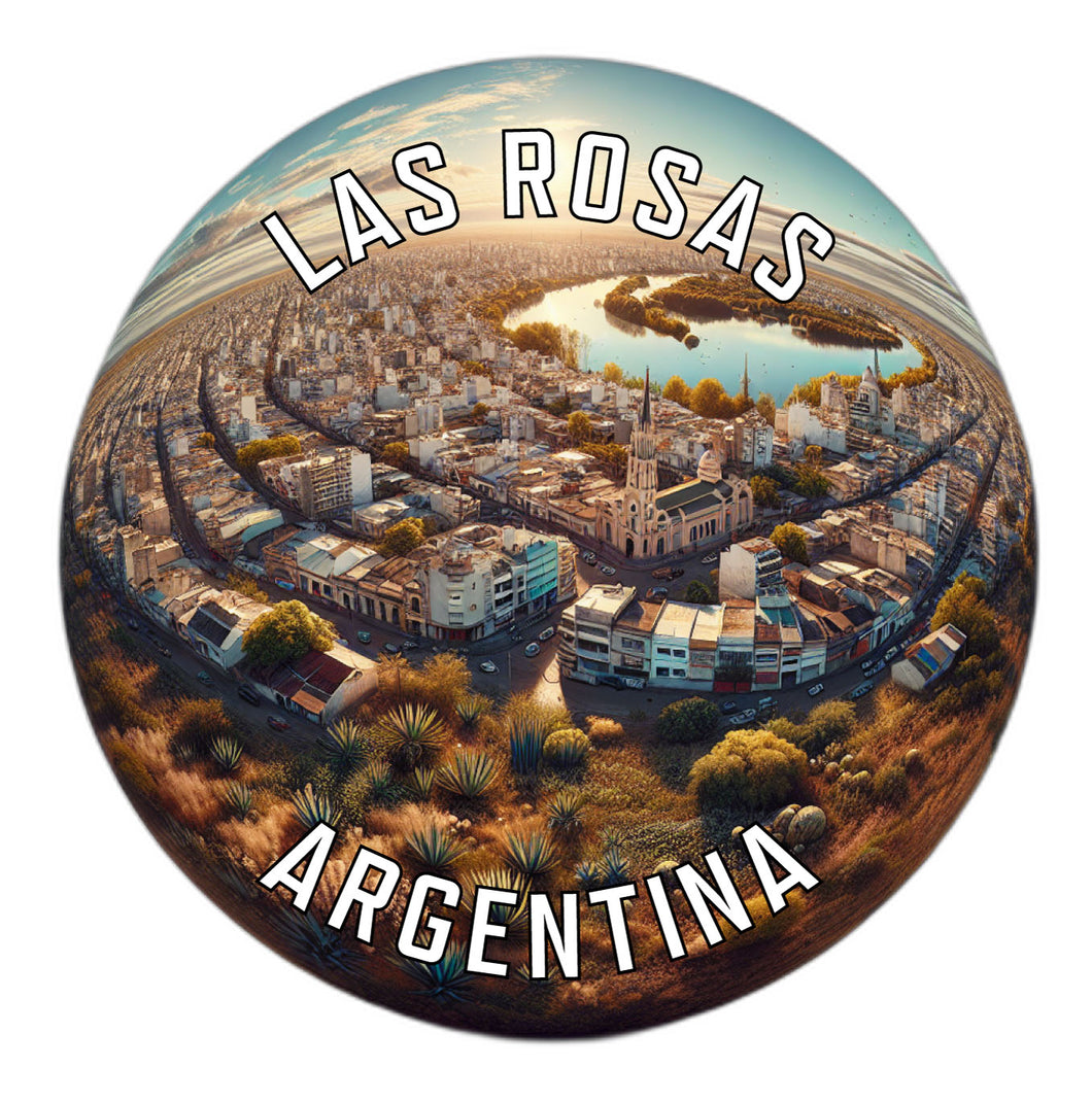 Las Rosas Argentina Souvenir Die Cut Flat Magnet 6-Inch