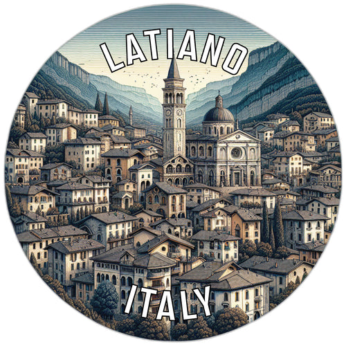Latiano Italy Souvenir Die Cut Flat Magnet 2-Inch