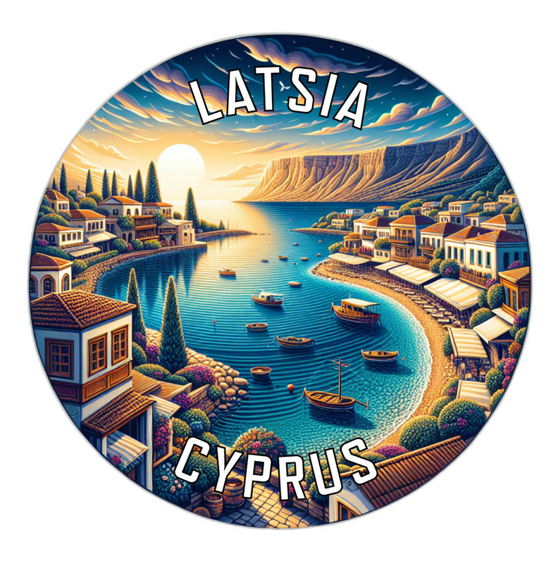 Latsia Cyprus Souvenir Vinyl Decal Sticker 4-Inch