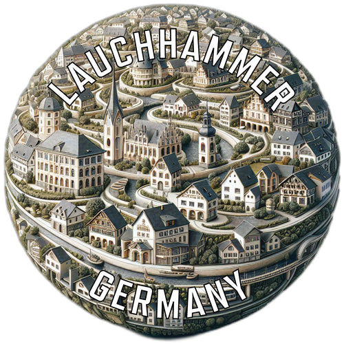 Lauchhammer Germany Souvenir Die Cut Flat Magnet 6-Inch
