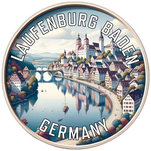 Laufenburg Baden Germany Souvenir Die Cut Flat Magnet 3-Inch
