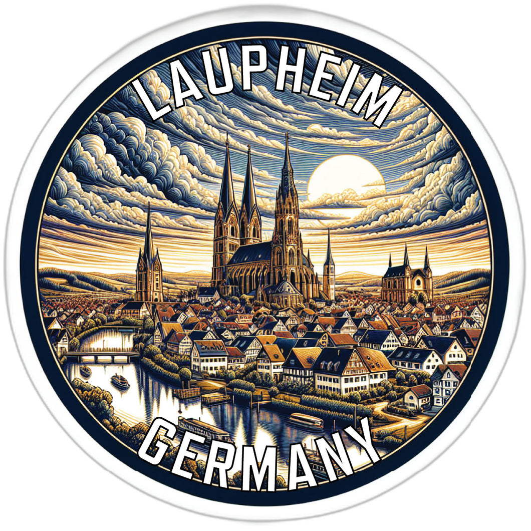 Laupheim Germany Souvenir Die Cut Flat Magnet 6-Inch