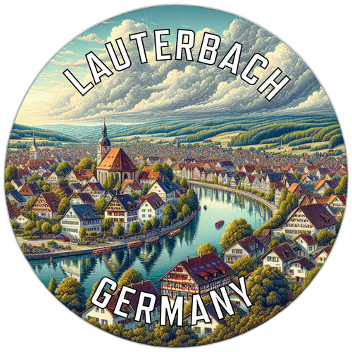Lauterbach Germany Souvenir Die Cut Flat Magnet 2-Inch