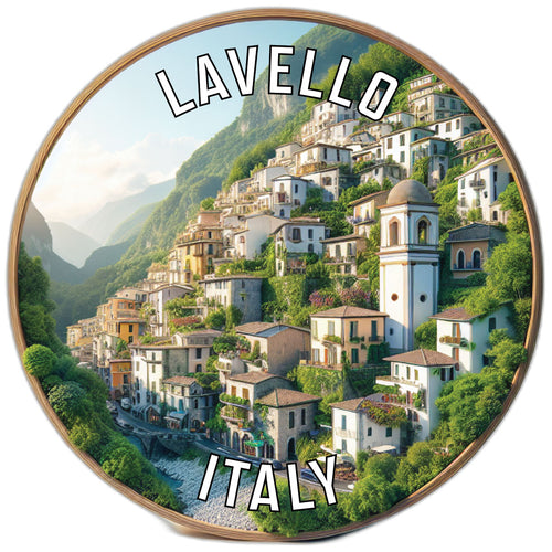 Lavello Italy Souvenir Die Cut Flat Magnet 6-Inch