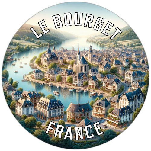 Le Bourget France Souvenir Die Cut Flat Magnet 6-Inch
