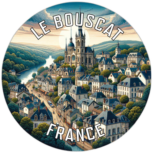 Le Bouscat France Souvenir Die Cut Flat Magnet 6-Inch