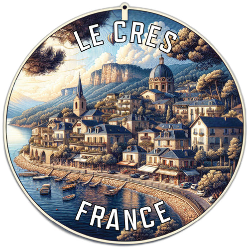Le Cres France Souvenir Die Cut Flat Magnet 6-Inch