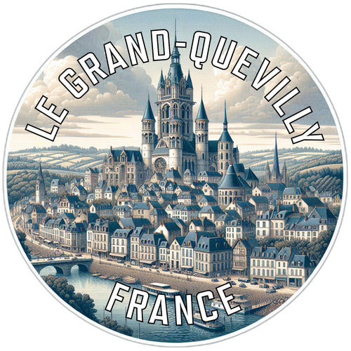 Le Grand Quevilly France Souvenir Die Cut Flat Magnet 2-Inch