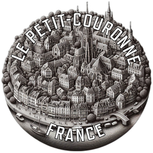 Le Petit Couronne France Souvenir Die Cut Flat Magnet 2-Inch
