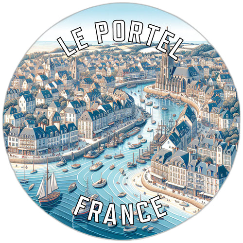 Le Portel France Souvenir Vinyl Decal Sticker 2-Inch