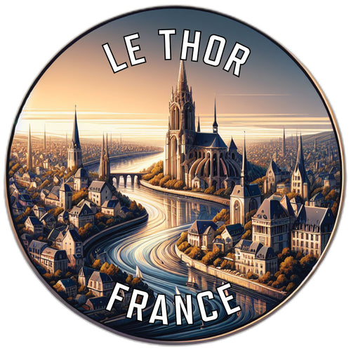 Le Thor France Souvenir Vinyl Decal Sticker 4-Inch