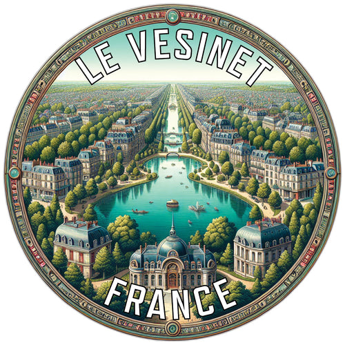 Le Vesinet France Souvenir Vinyl Decal Sticker 2-Inch